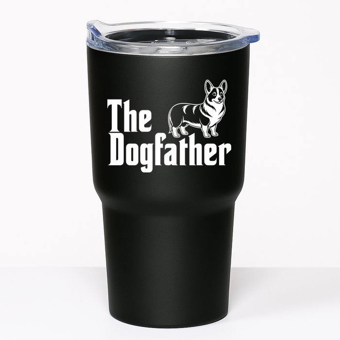 Funny The Dogfather Corgi Lover Tumbler