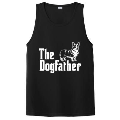 Funny The Dogfather Corgi Lover PosiCharge Competitor Tank