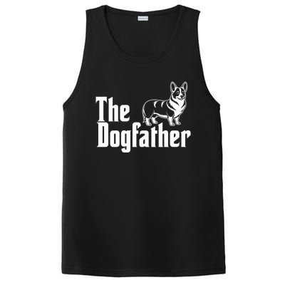 Funny The Dogfather Corgi Lover PosiCharge Competitor Tank