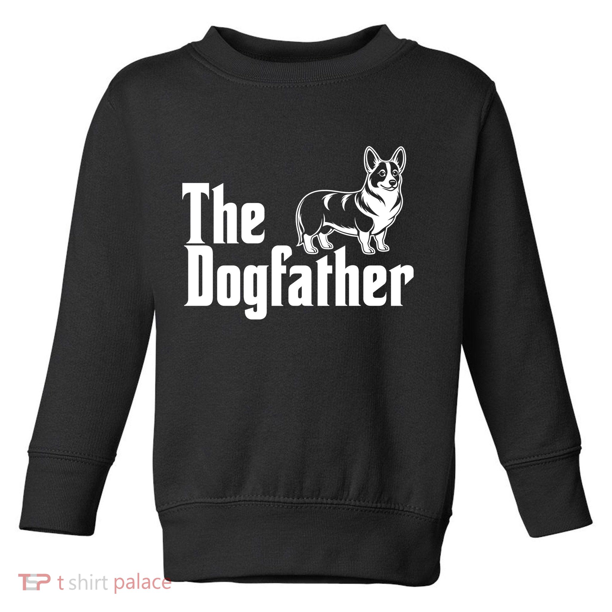 Funny The Dogfather Corgi Lover Toddler Sweatshirt