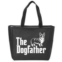 Funny The Dogfather Corgi Lover Zip Tote Bag