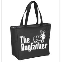 Funny The Dogfather Corgi Lover Zip Tote Bag