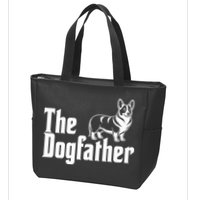 Funny The Dogfather Corgi Lover Zip Tote Bag