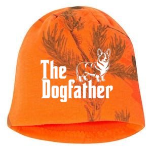 Funny The Dogfather Corgi Lover Kati - Camo Knit Beanie