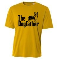 Funny The Dogfather Corgi Lover Cooling Performance Crew T-Shirt