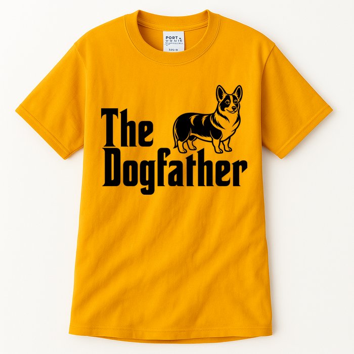 Funny The Dogfather Corgi Lover Tall T-Shirt