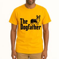 Funny The Dogfather Corgi Lover Tall T-Shirt
