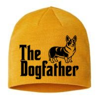 Funny The Dogfather Corgi Lover Sustainable Beanie