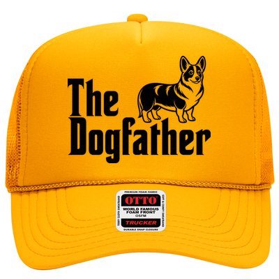 Funny The Dogfather Corgi Lover Trucker Hat