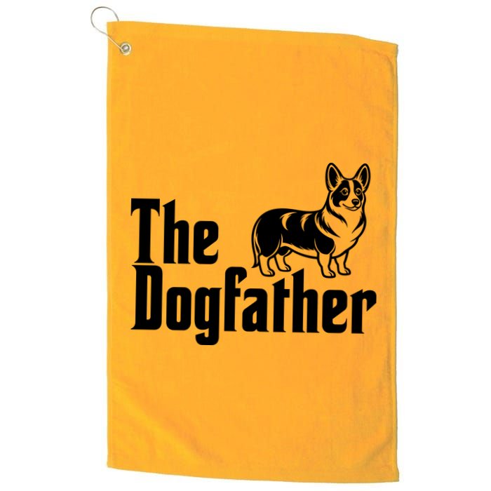 Funny The Dogfather Corgi Lover Golf Towel