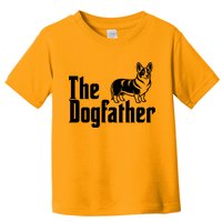 Funny The Dogfather Corgi Lover Toddler T-Shirt