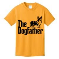 Funny The Dogfather Corgi Lover Kids T-Shirt