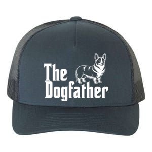 Funny The Dogfather Corgi Lover Yupoong Adult 5-Panel Trucker Hat