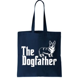 Funny The Dogfather Corgi Lover Tote Bag