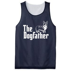 Funny The Dogfather Corgi Lover Mesh Reversible Basketball Jersey Tank