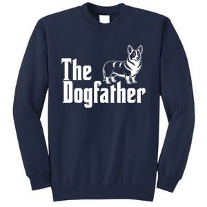 Funny The Dogfather Corgi Lover Tall Sweatshirt