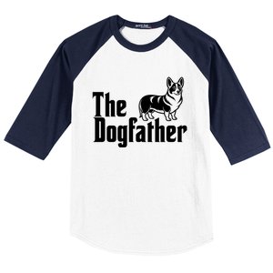 Funny The Dogfather Corgi Lover Baseball Sleeve Shirt