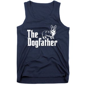 Funny The Dogfather Corgi Lover Tank Top