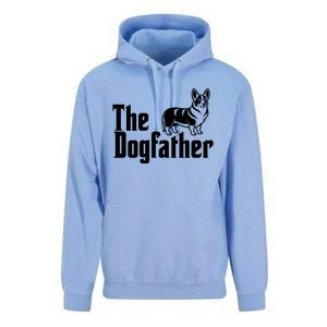 Funny The Dogfather Corgi Lover Unisex Surf Hoodie