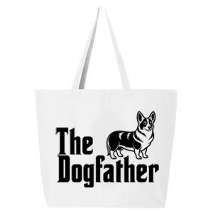 Funny The Dogfather Corgi Lover 25L Jumbo Tote