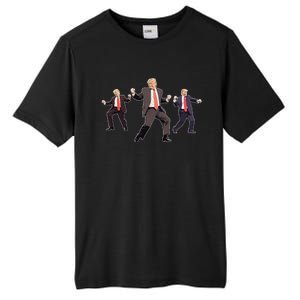 Funny Trump Dancing Dance Moves Rally Maga Tall Fusion ChromaSoft Performance T-Shirt