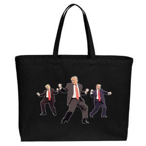 Funny Trump Dancing Dance Moves Rally Maga Cotton Canvas Jumbo Tote