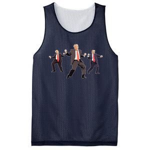 Funny Trump Dancing Dance Moves Rally Maga Mesh Reversible Basketball Jersey Tank