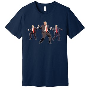 Funny Trump Dancing Dance Moves Rally Maga Premium T-Shirt