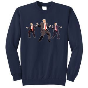 Funny Trump Dancing Dance Moves Rally Maga Tall Sweatshirt