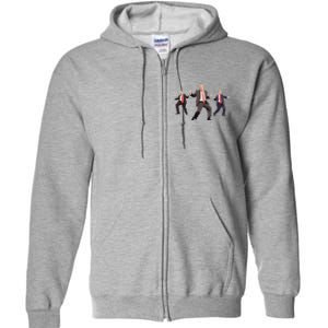 Funny Trump Dancing Dance Moves Rally Maga Full Zip Hoodie