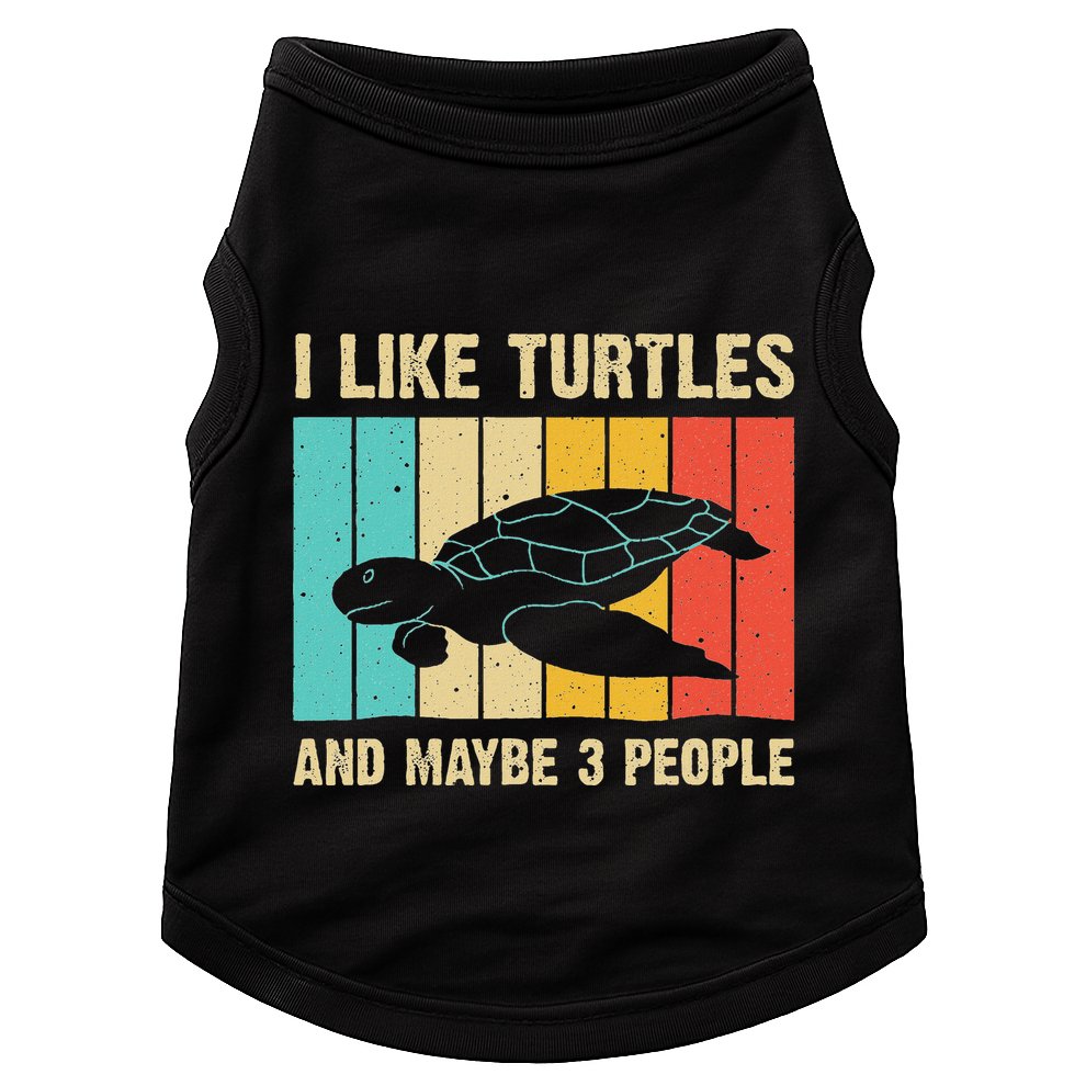 Funny Turtle Design Sea Turtle Lover Doggie Tank