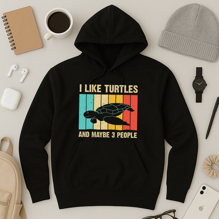 Funny Turtle Design Sea Turtle Lover Hoodie