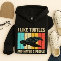 Funny Turtle Design Sea Turtle Lover Hoodie