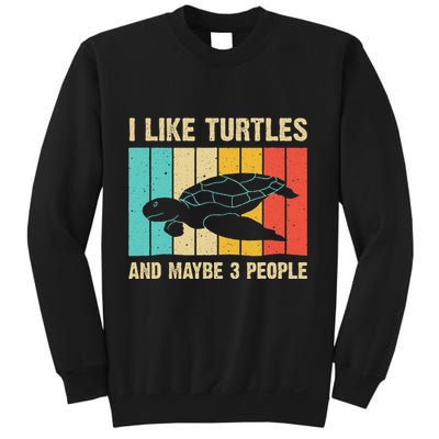 Funny Turtle Design Sea Turtle Lover Sweatshirt