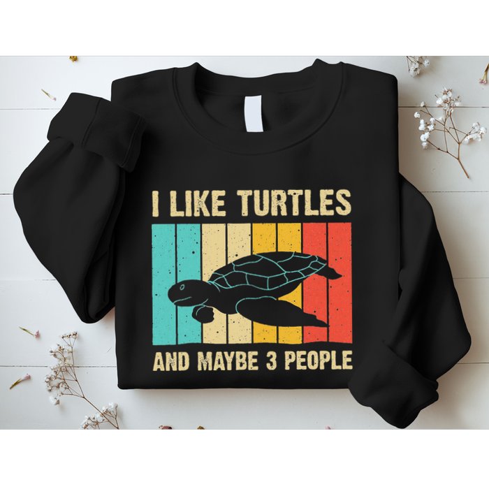 Funny Turtle Design Sea Turtle Lover Sweatshirt
