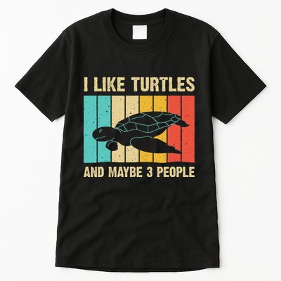 Funny Turtle Design Sea Turtle Lover Tall T-Shirt