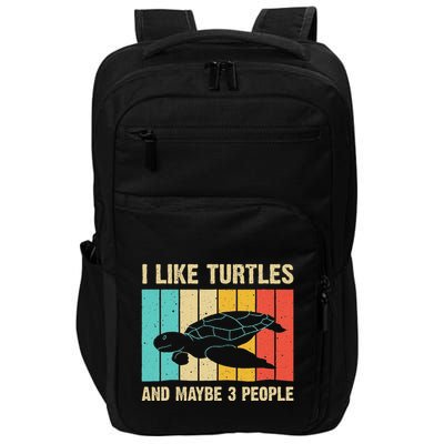 Funny Turtle Design Sea Turtle Lover Impact Tech Backpack