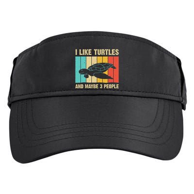 Funny Turtle Design Sea Turtle Lover Adult Drive Performance Visor