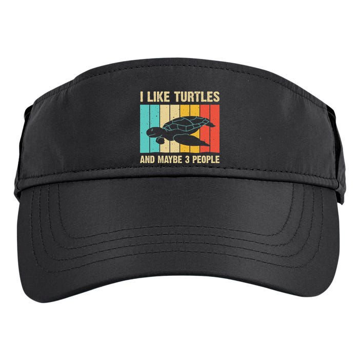 Funny Turtle Design Sea Turtle Lover Adult Drive Performance Visor