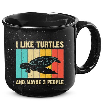Funny Turtle Design Sea Turtle Lover 15oz Campfire Ceramic Mug