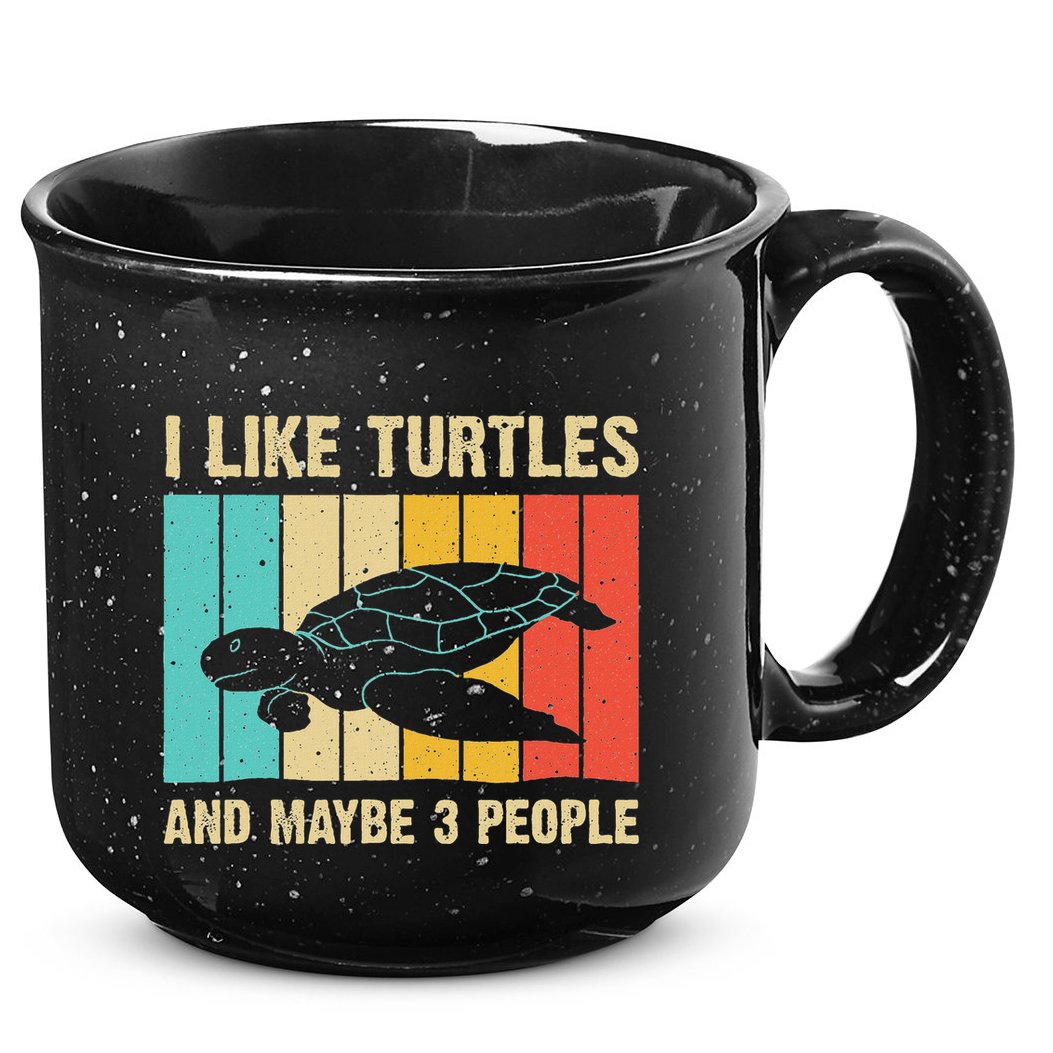 Funny Turtle Design Sea Turtle Lover 15oz Campfire Ceramic Mug