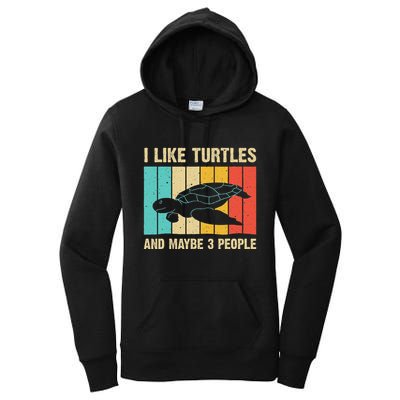 Funny Turtle Design Sea Turtle Lover Women's Pullover Hoodie