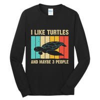Funny Turtle Design Sea Turtle Lover Tall Long Sleeve T-Shirt