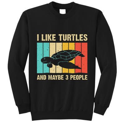 Funny Turtle Design Sea Turtle Lover Tall Sweatshirt