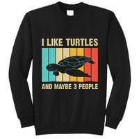 Funny Turtle Design Sea Turtle Lover Tall Sweatshirt