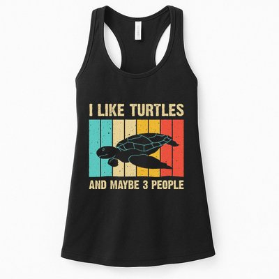 Funny Turtle Design Sea Turtle Lover Womens Tank Top