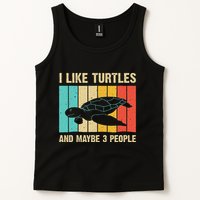 Funny Turtle Design Sea Turtle Lover Tank Top