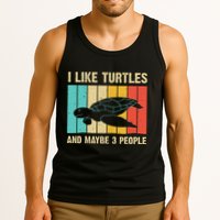 Funny Turtle Design Sea Turtle Lover Tank Top