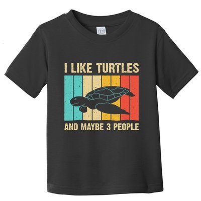 Funny Turtle Design Sea Turtle Lover Toddler T-Shirt