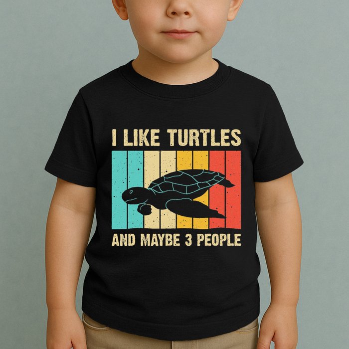 Funny Turtle Design Sea Turtle Lover Toddler T-Shirt